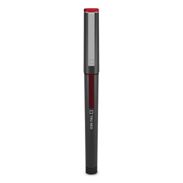 TRU RED™ Roller Ball Pen, Stick, Fine 0.5 Mm, Red Ink, Black Barrel, Dozen freeshipping - TVN Wholesale